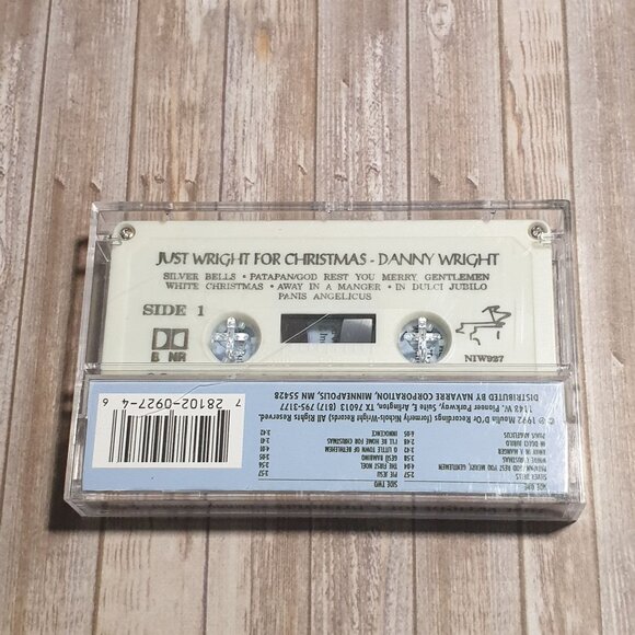 Just Wright For Christmas Cassette Album Danny Wright 1992 Moulin Recording - Picture 3 of 3